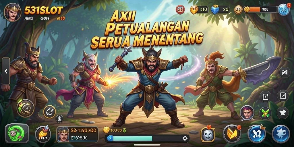 Tampilan gameplay mendebarkan dalam 531SLOT dengan aksi yang seru.